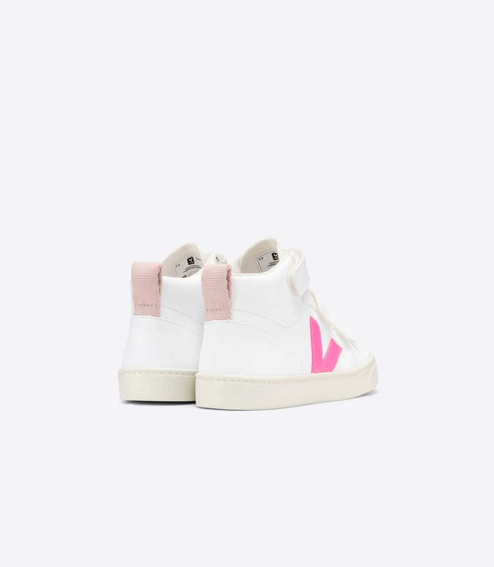 Veja Trainers Kids White - V-10 Mid Cwl - KMIT-27349